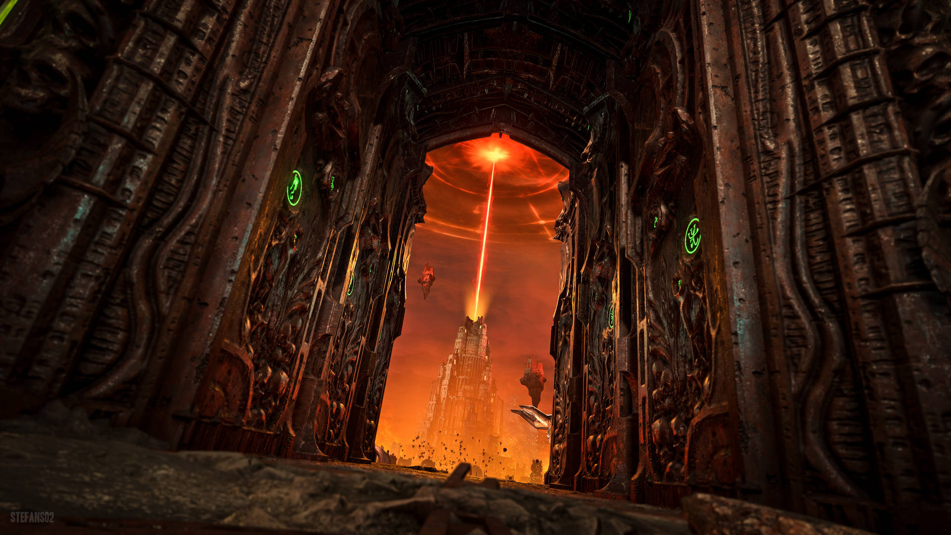 Doom 4k Eternal Portal Background