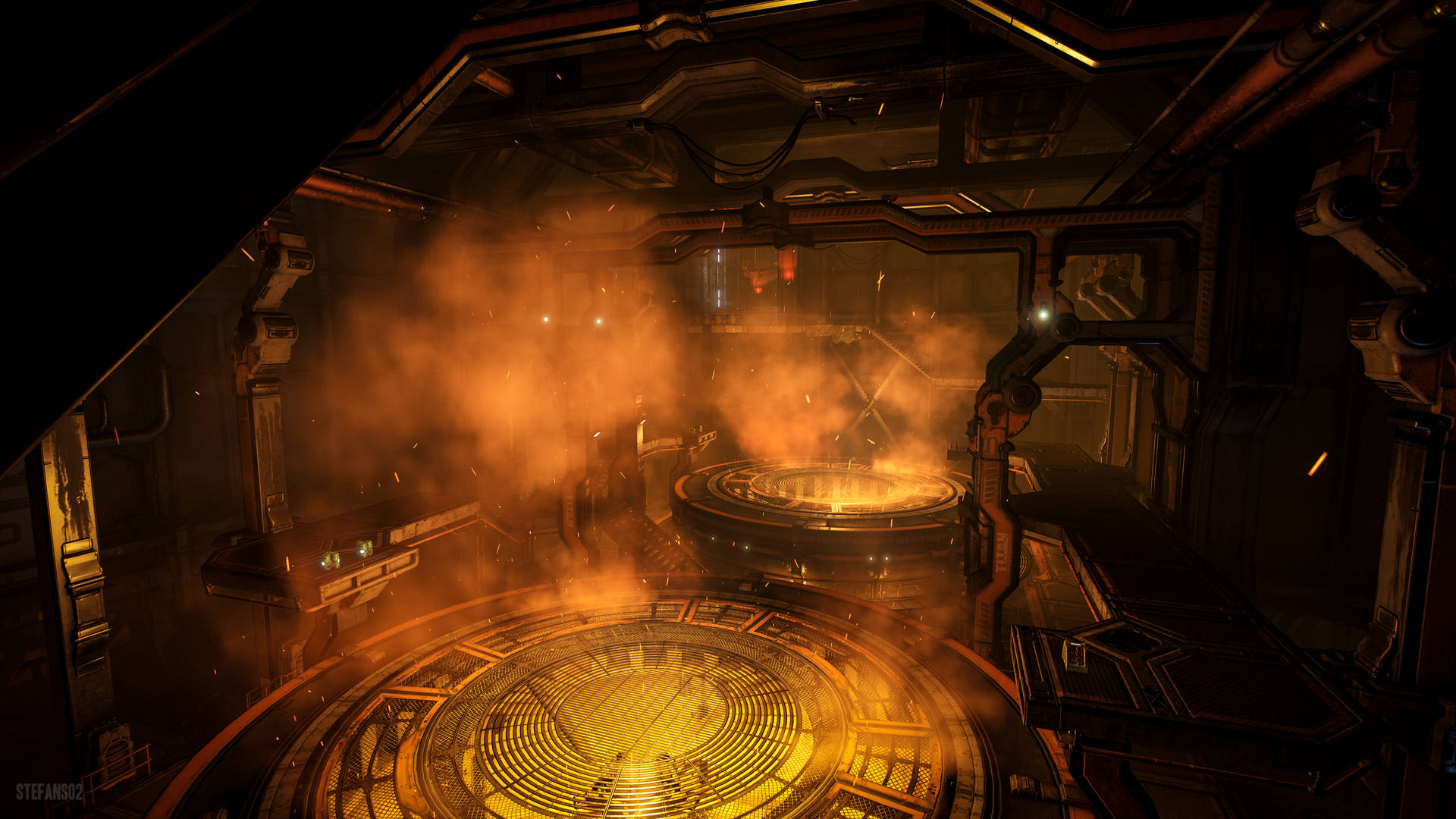 Doom 4k Forge Vents Background