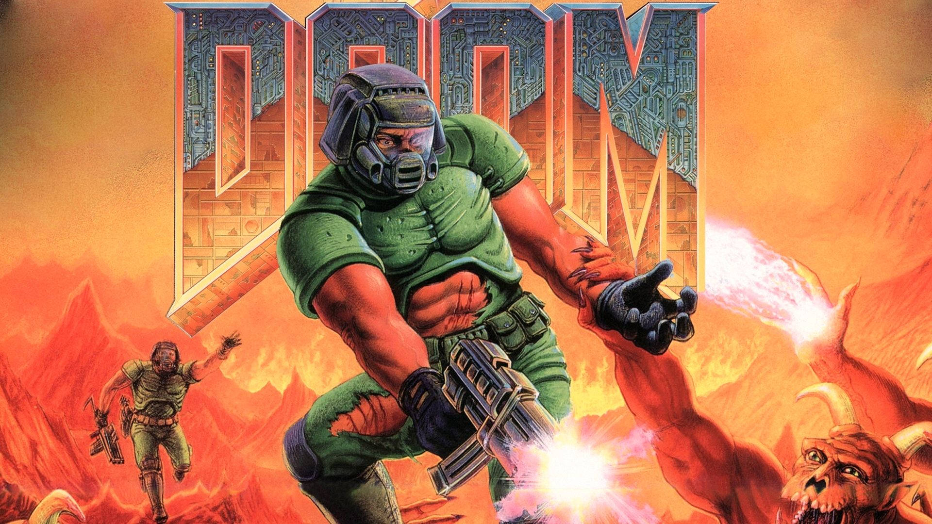 Doom 4k Game Poster Background