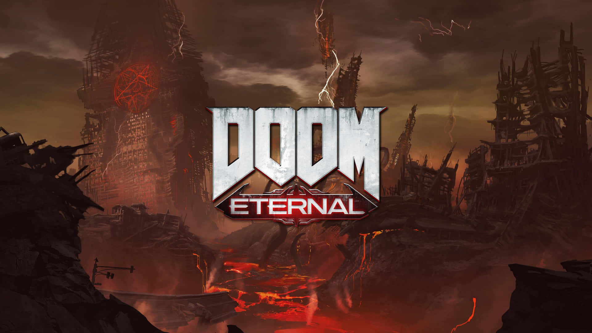 Doom Eternal 4k Video Game Poster Background