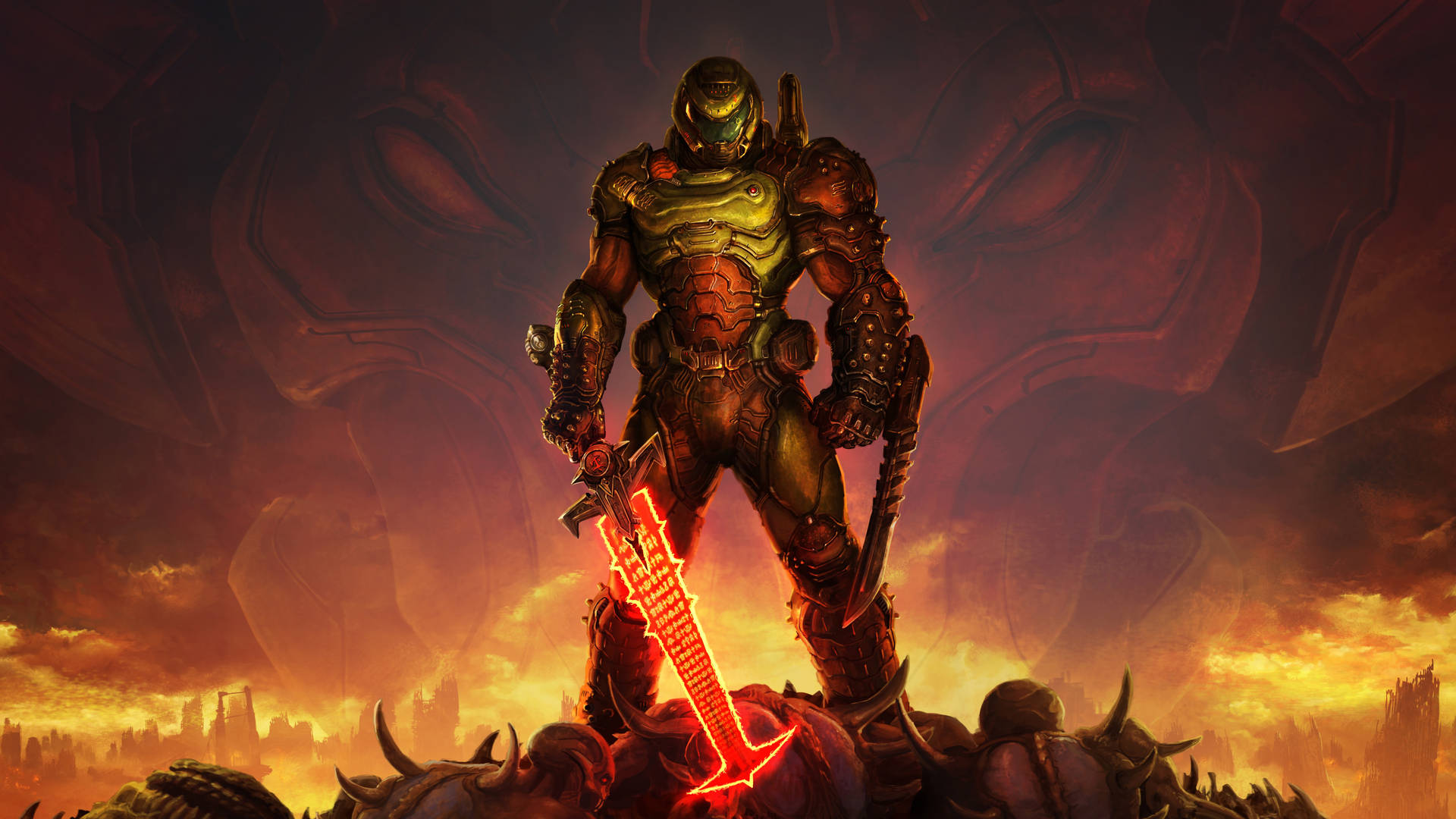 Doom Eternal Cool Gaming Desktop Background