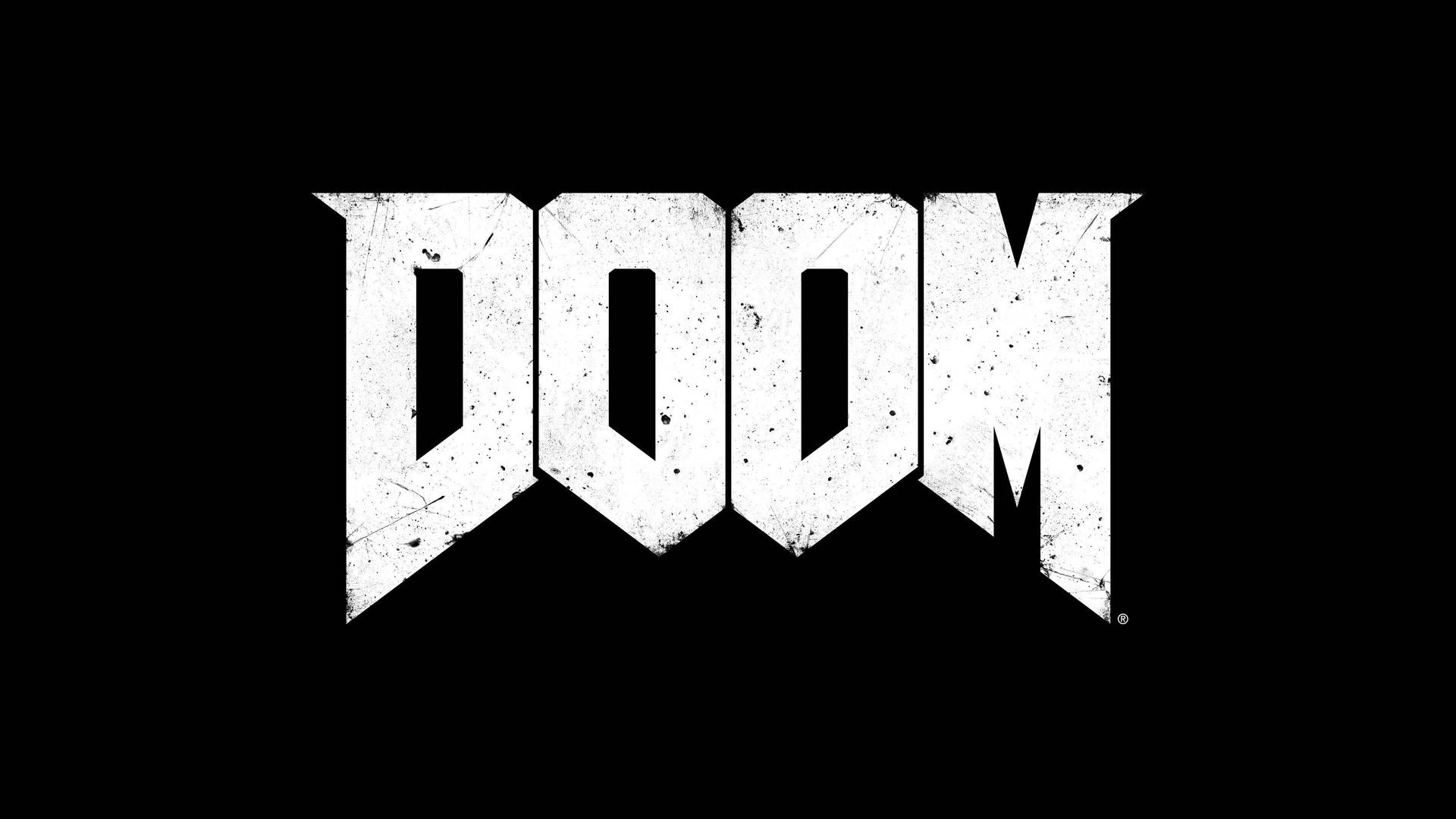 Doom Hd Black-and-white Lettering