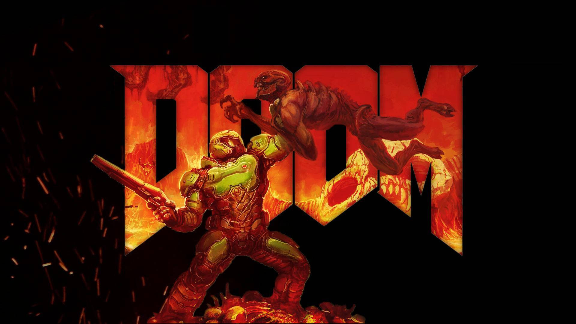 Doom Hd Game Title Background