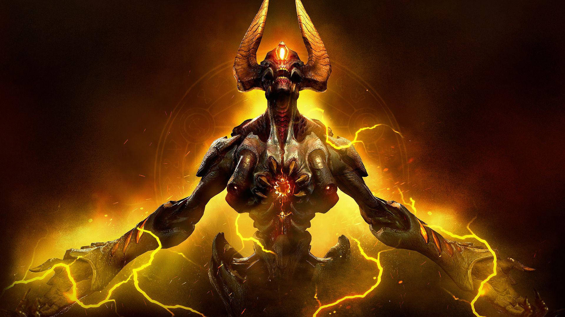 Doom Hd Harvester Demon Background