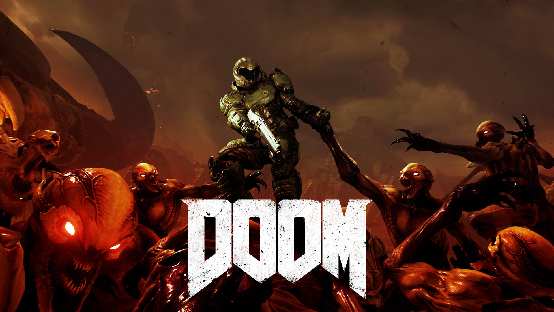 Doom Hd White Game Title Lettering
