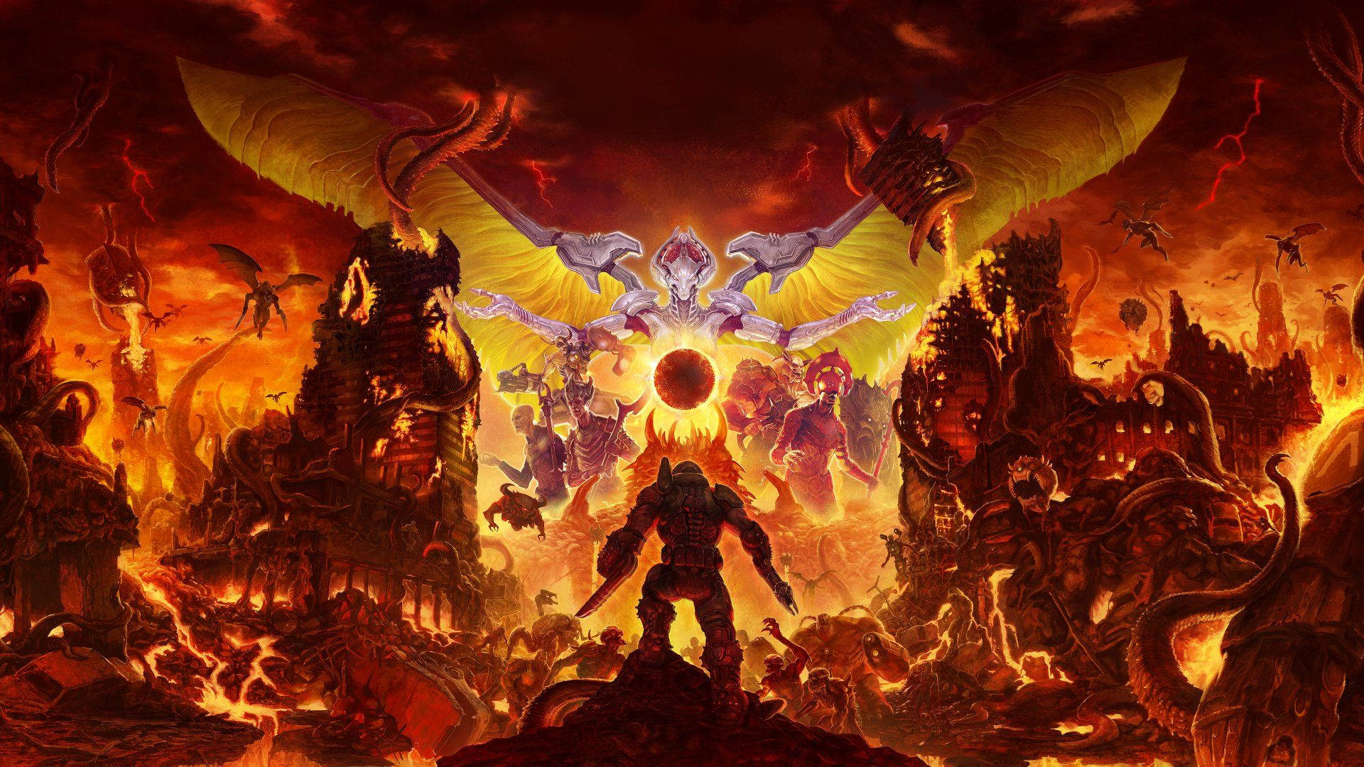 Doom Hd Wraith Demon Background