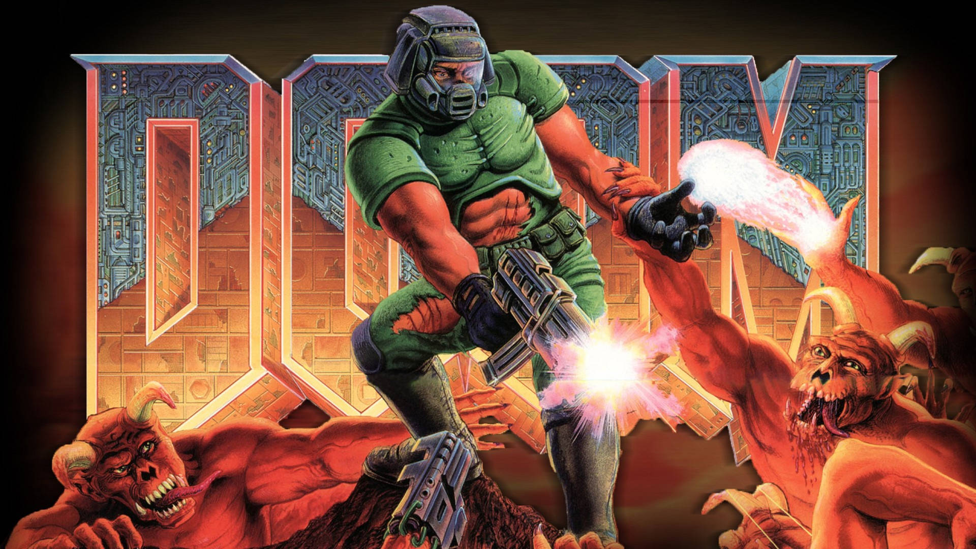 Doomguy Doom 1993 Cover Background