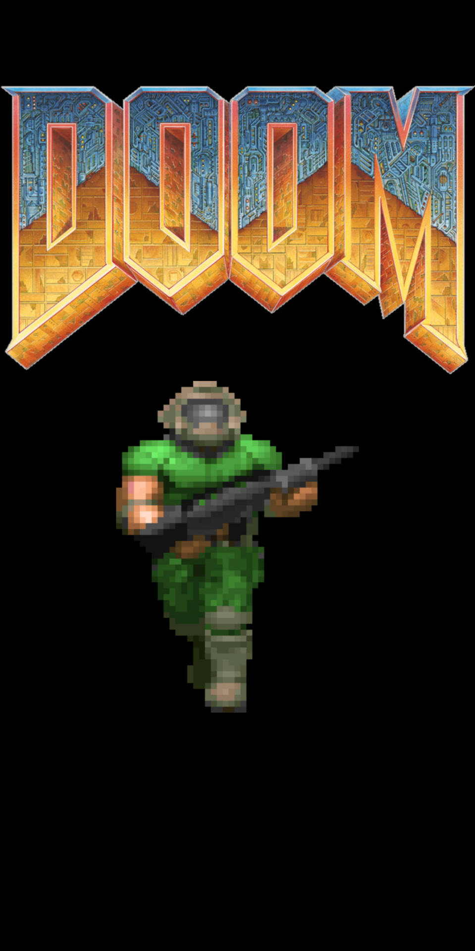 Doomguy Doom 2 Portrait Background