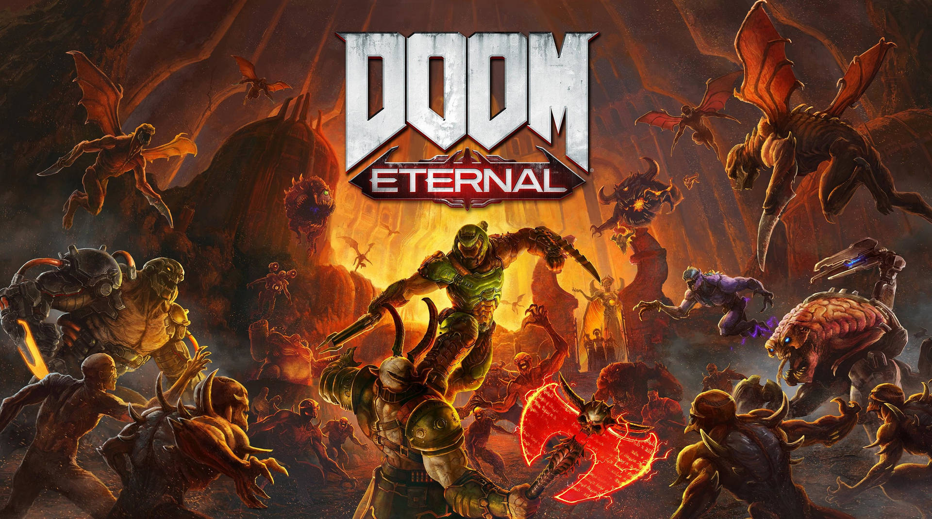Doomguy Doom Eternal Cover Background