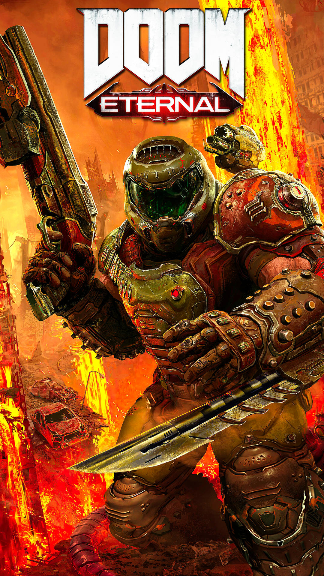 Doomguy Space Marine Doom Phone Background