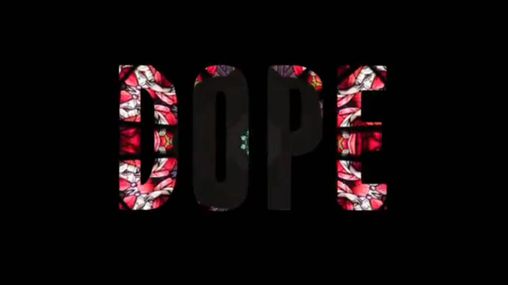 Dope - A Flower In The Black Background Background