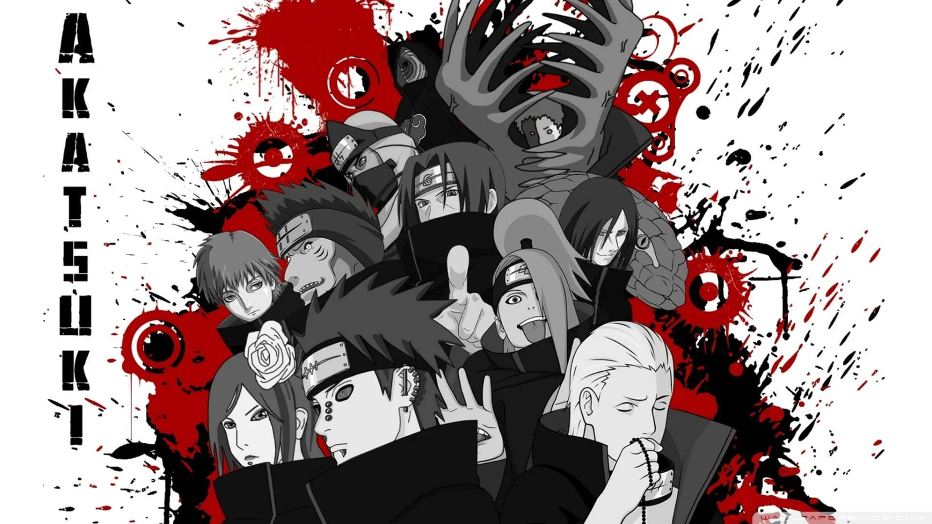 Dope Anime Akatsuki Background