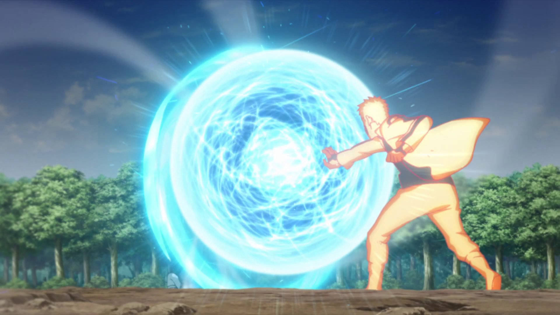 Dope Anime Giant Rasengan Background