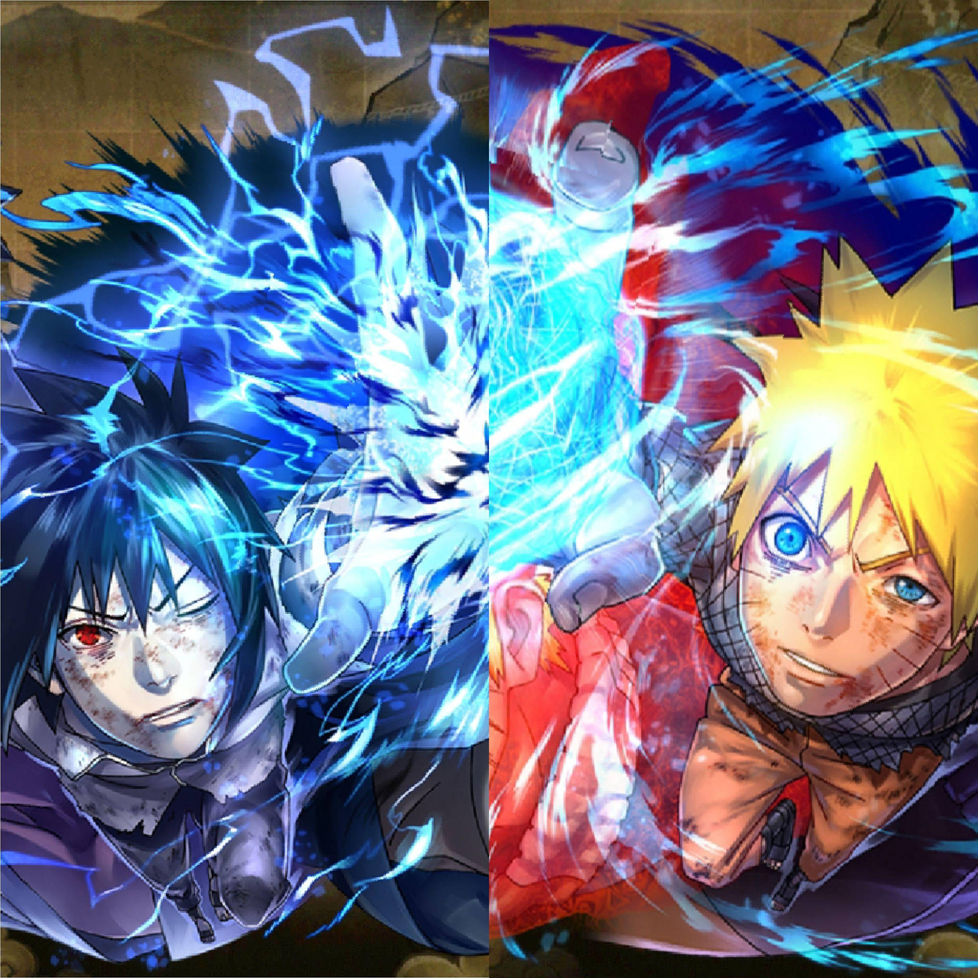 Dope Anime Naruto And Sasuke Background