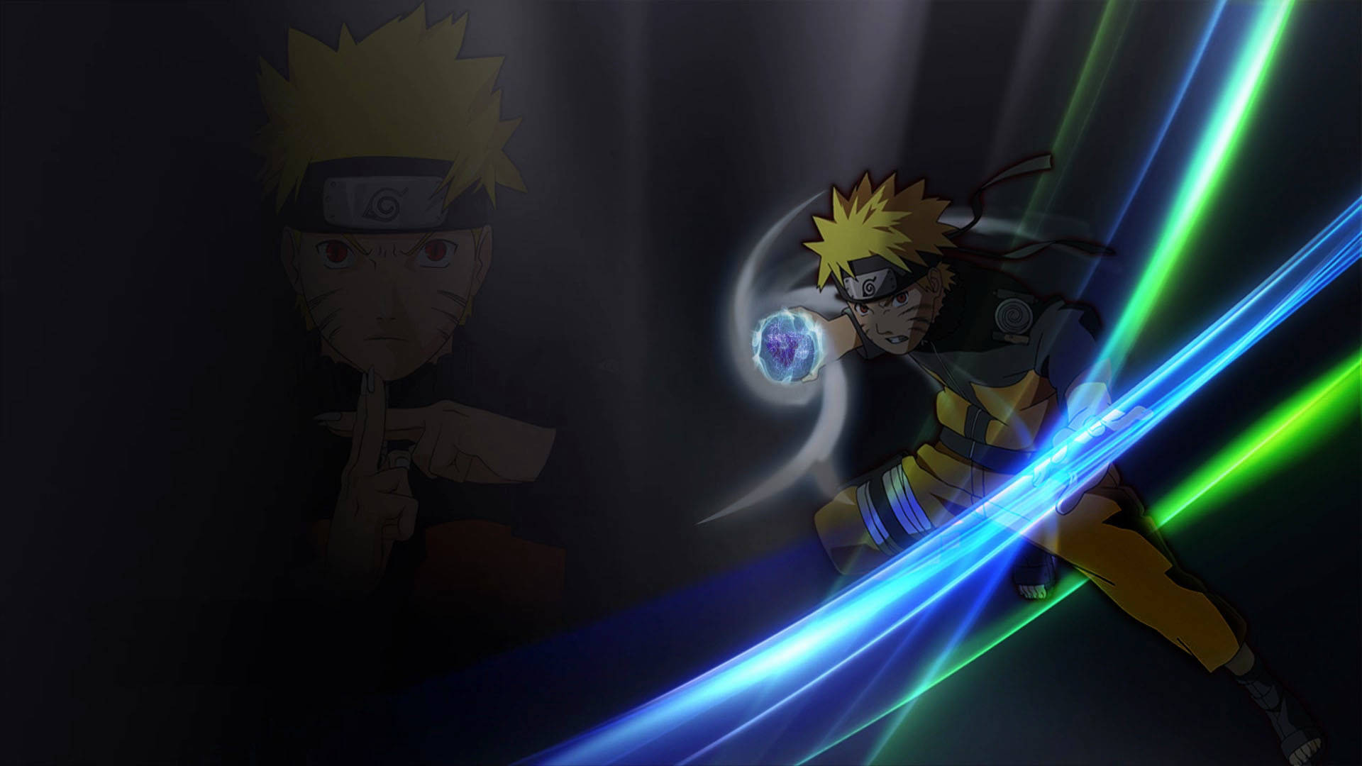 Dope Anime Naruto Rasengan Background