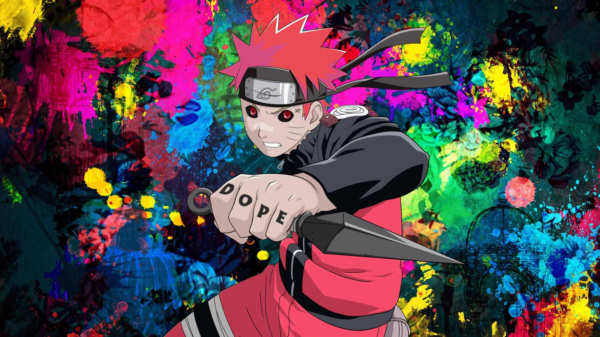 Dope Anime Naruto Vibrant Background