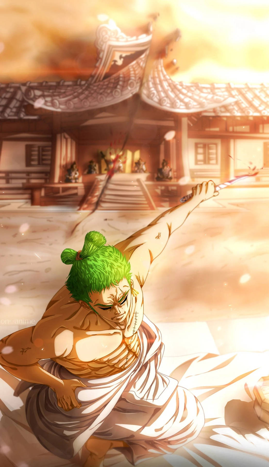 Dope Anime Roronoa Zoro Background