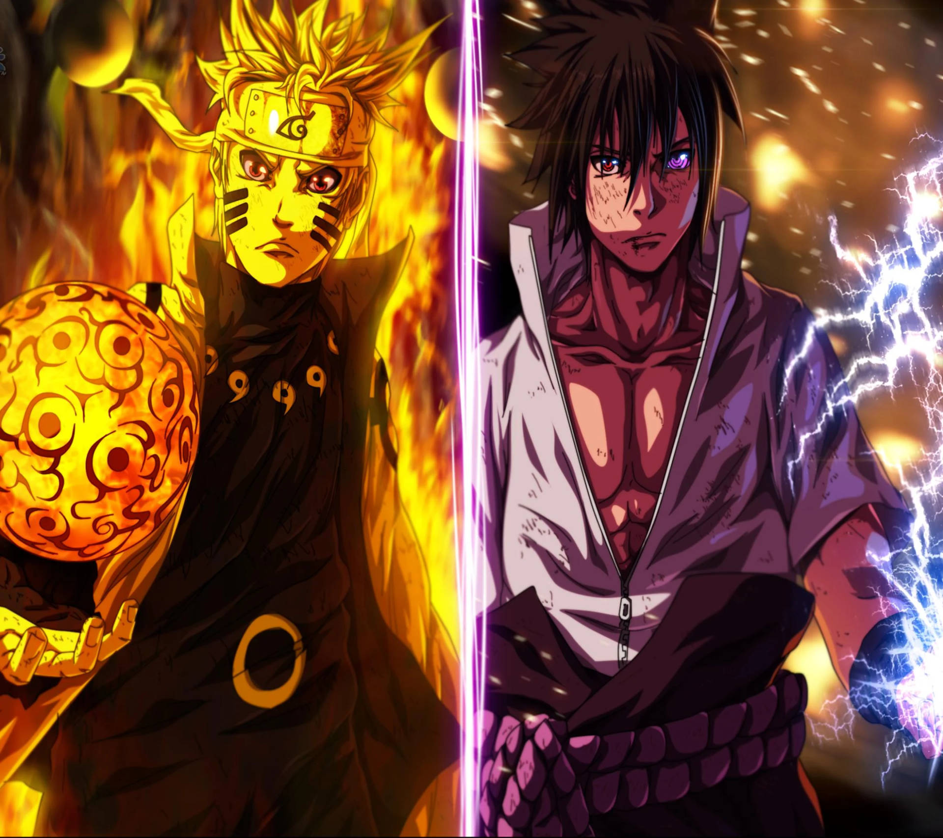 Dope Anime Six Paths Form Background
