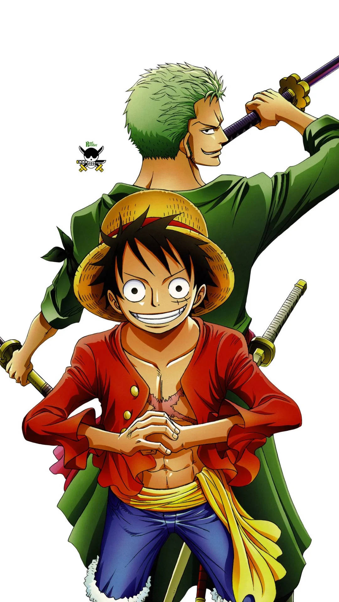 Dope Anime Straw Hat Duo