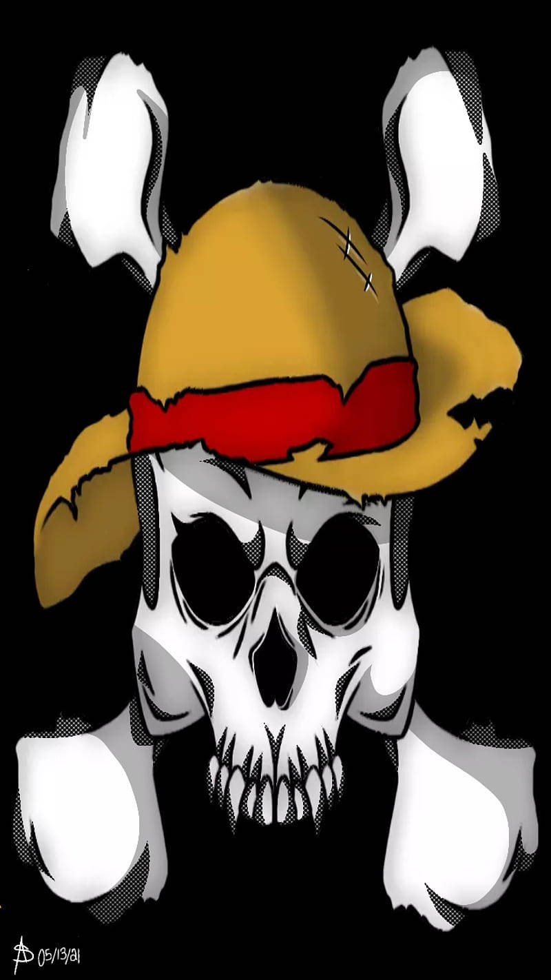 Dope Anime Straw Hat Jolly Roger