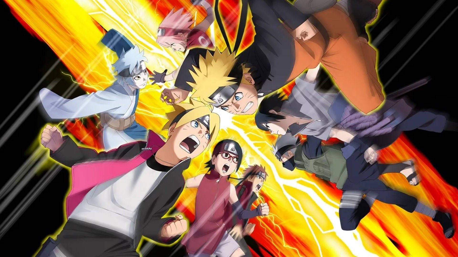 Dope Anime Team 7 Background