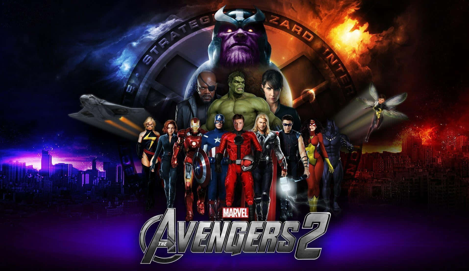 Dope Avengers 2 Movie Poster Background