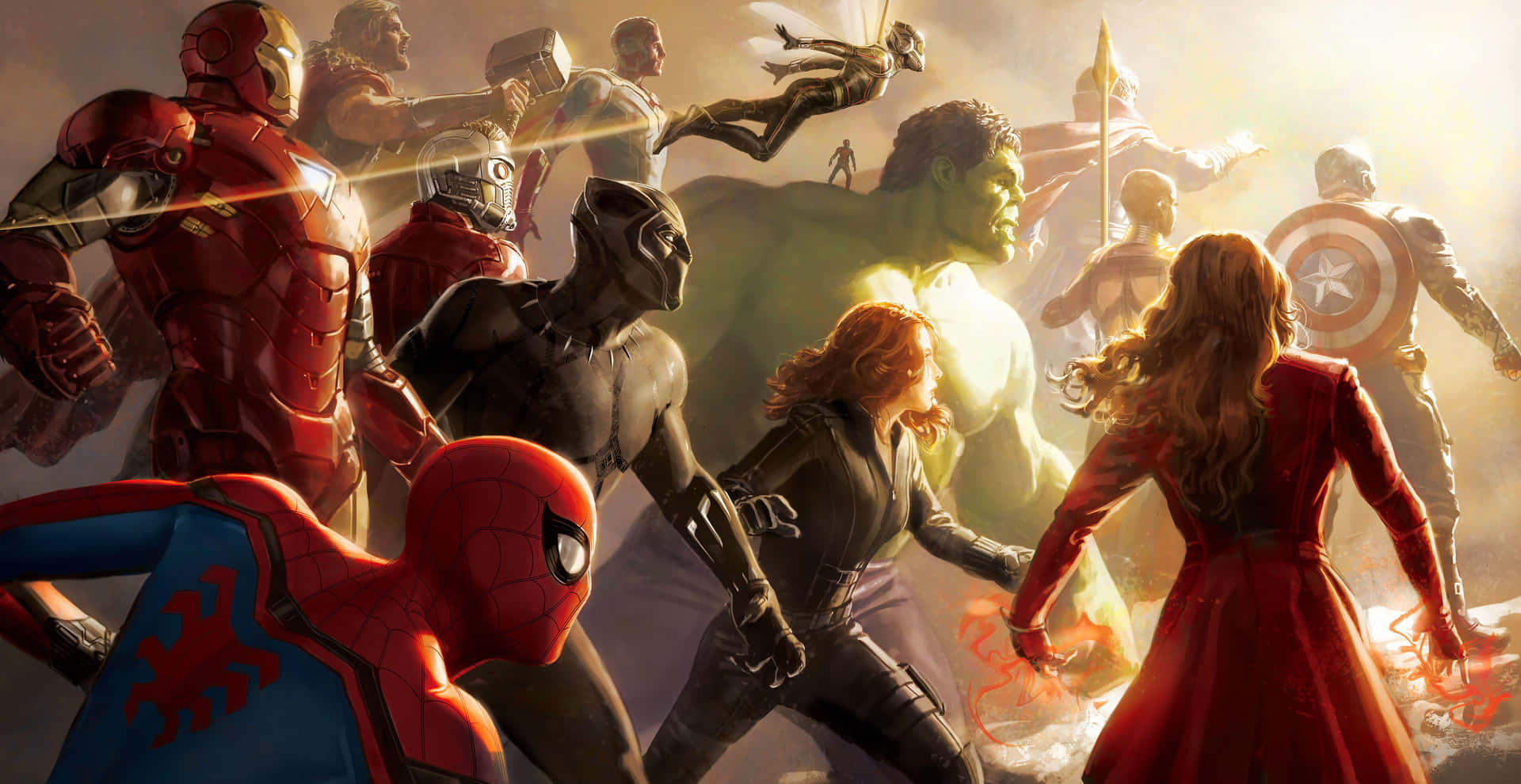 Dope Avengers Endgame Golden Hours Art Background