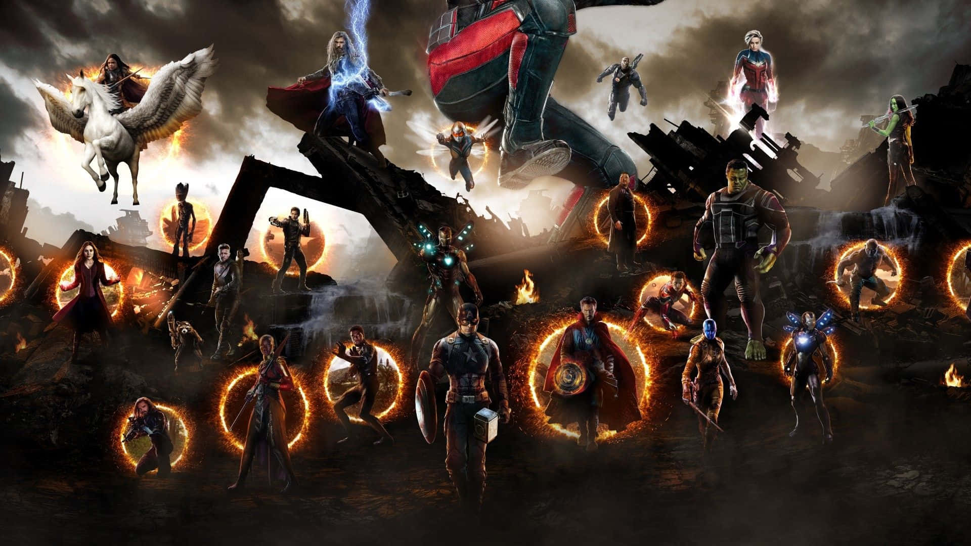 Dope Avengers Endgame Inter Dimensional Portal Background