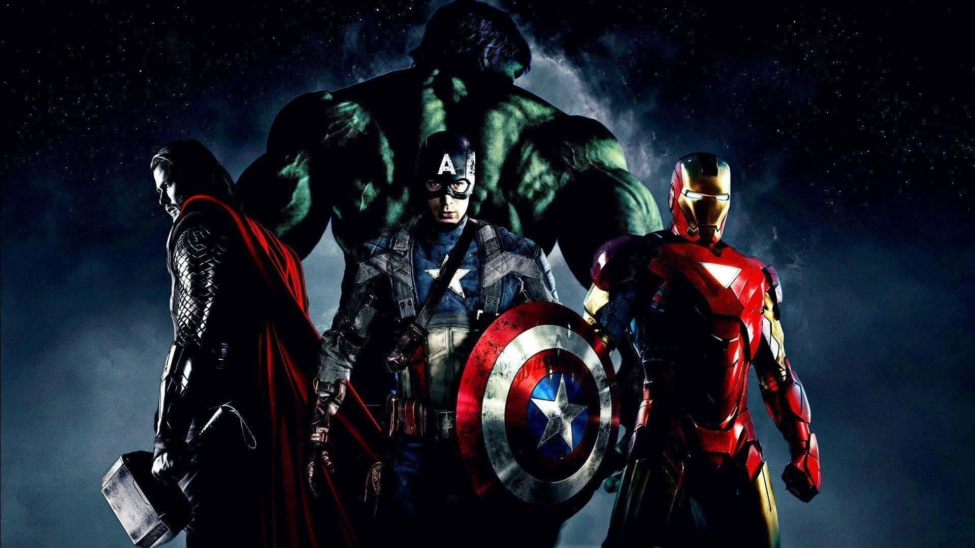 Dope Avengers Thor, Iron Man, Hulk And Captain America