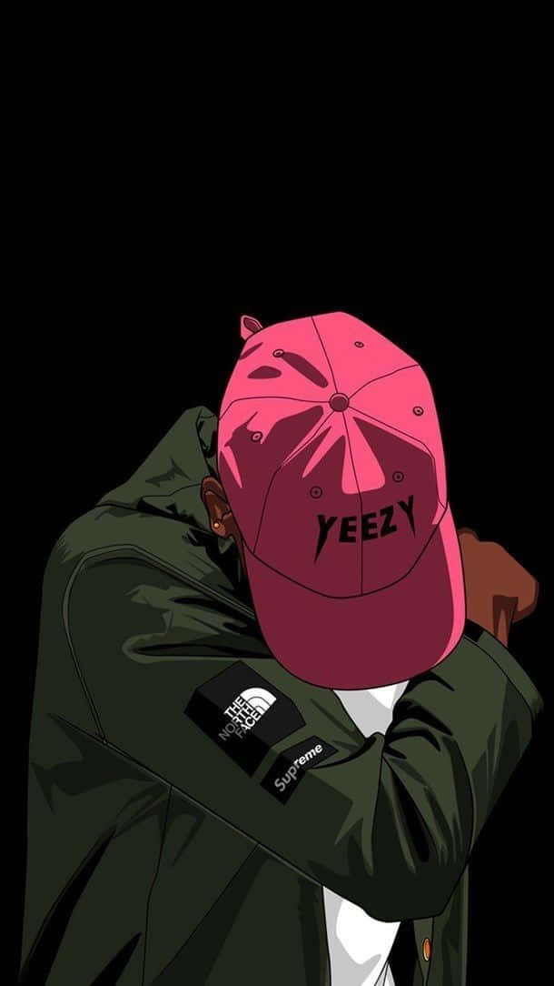 Dope Boy In Yeezy Cap Background