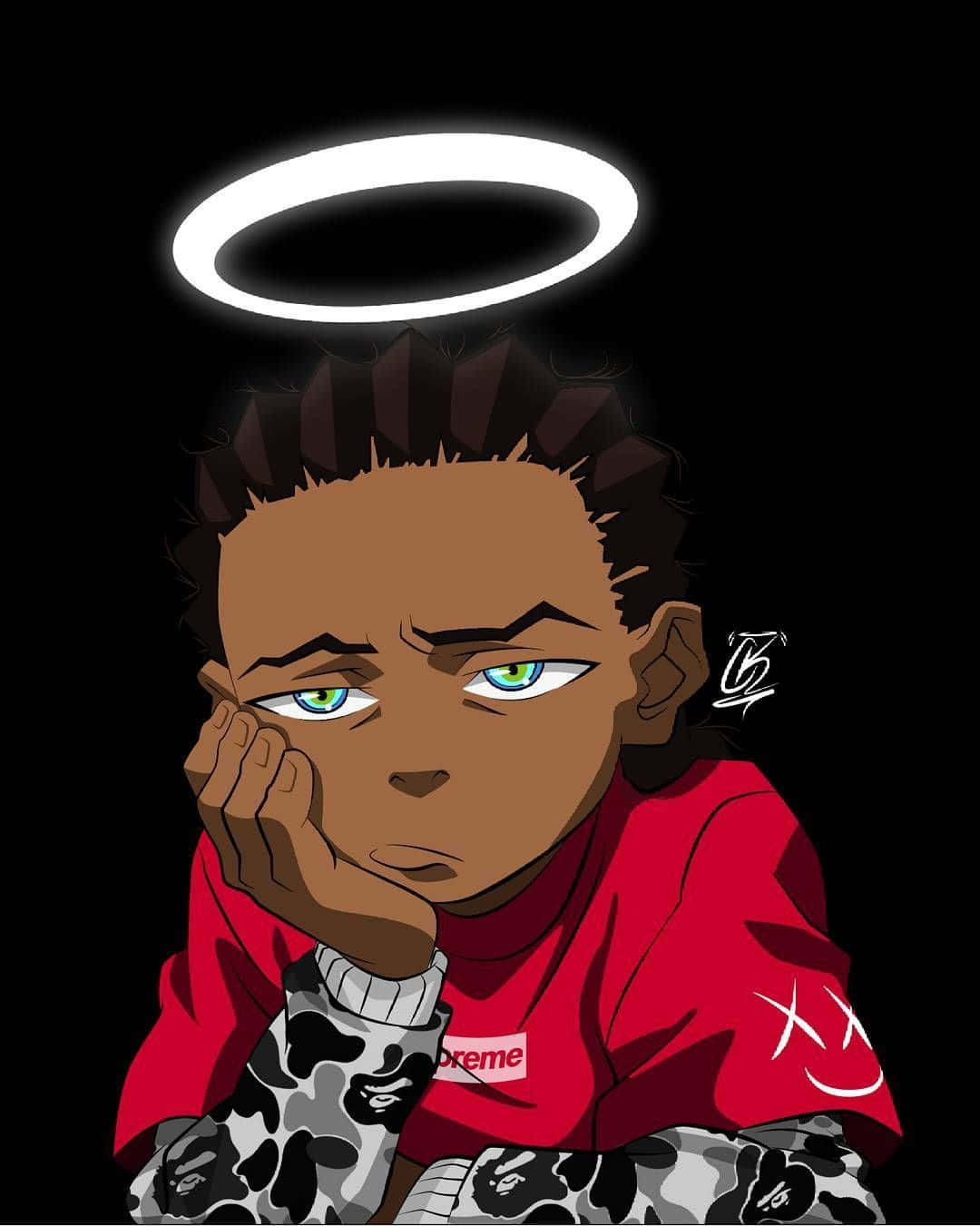 Dope Boy Xxxtentacion With Halo Background