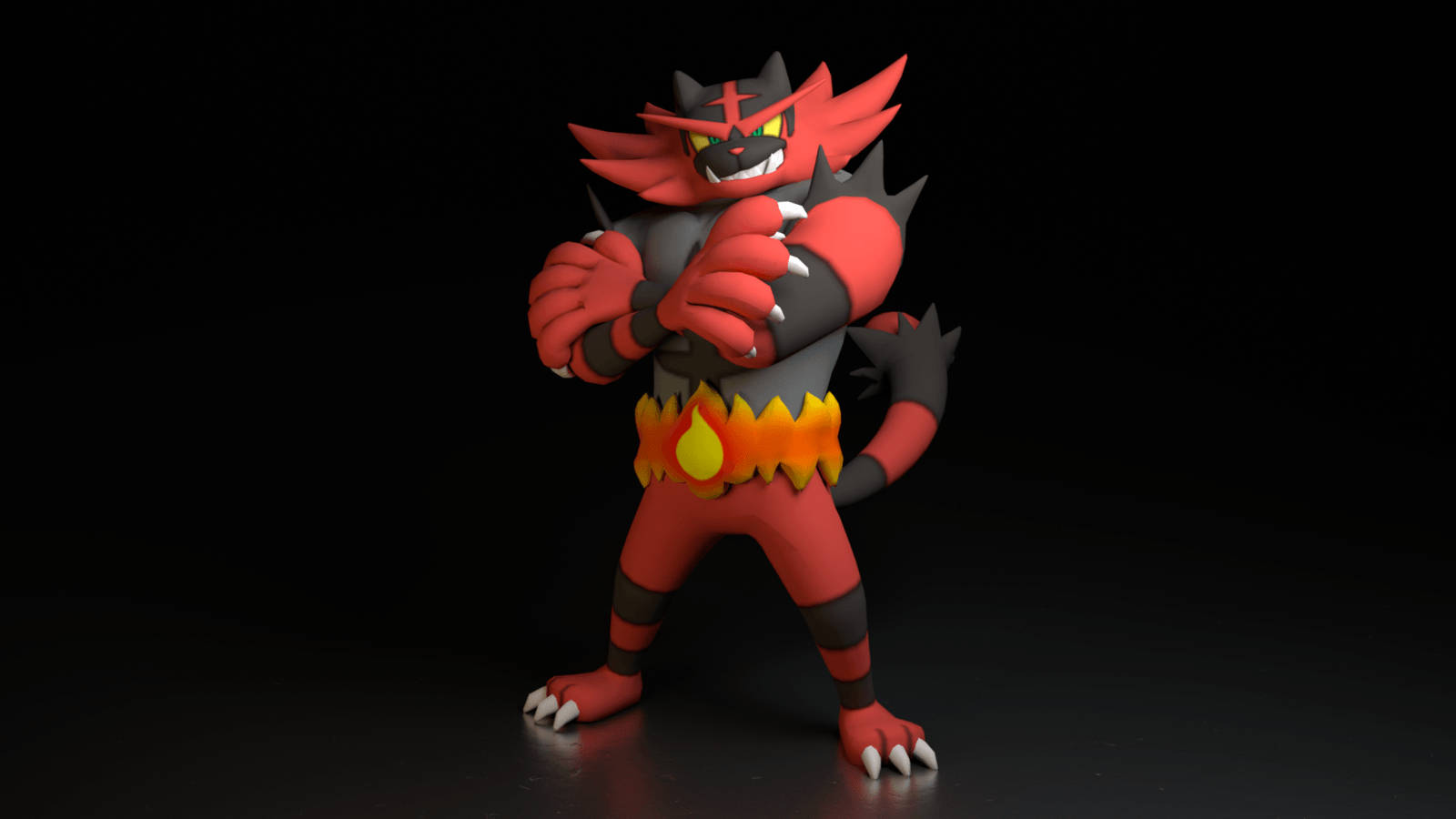 Dope Incineroar Background