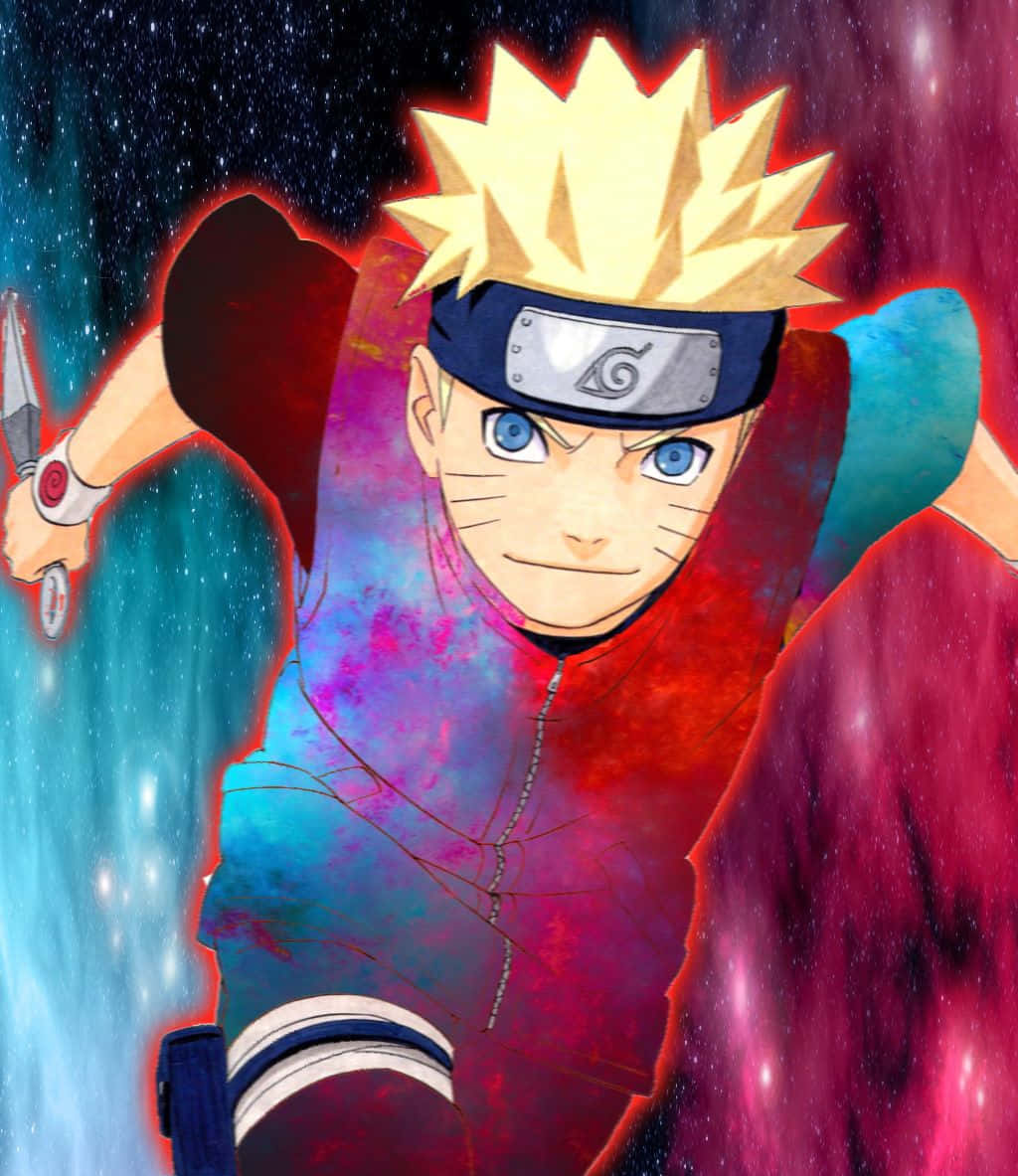 Dope Naruto Uzumaki Colorful Graphic Art Background