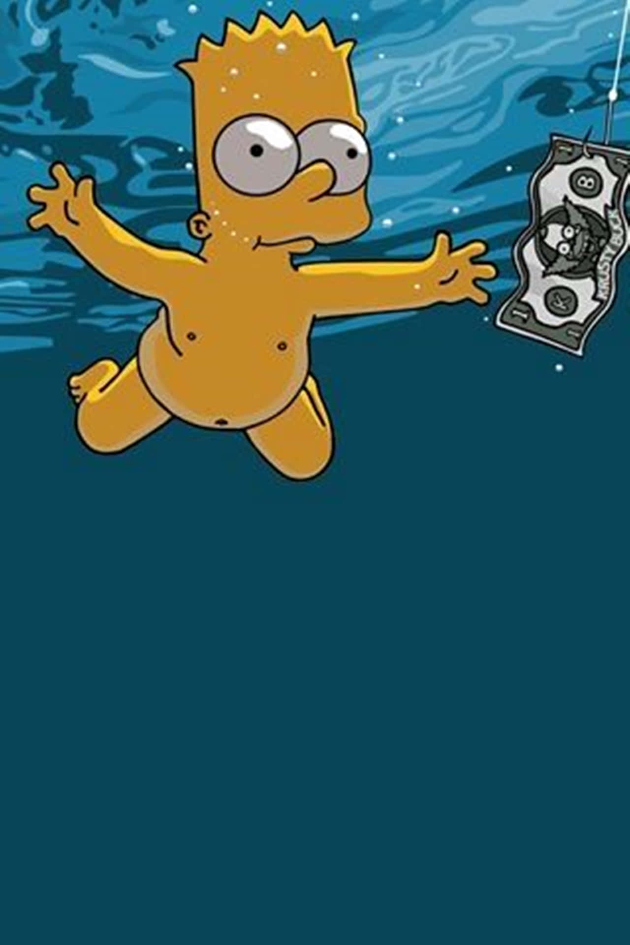 Dope Phone Bart Simpson Swimming Background