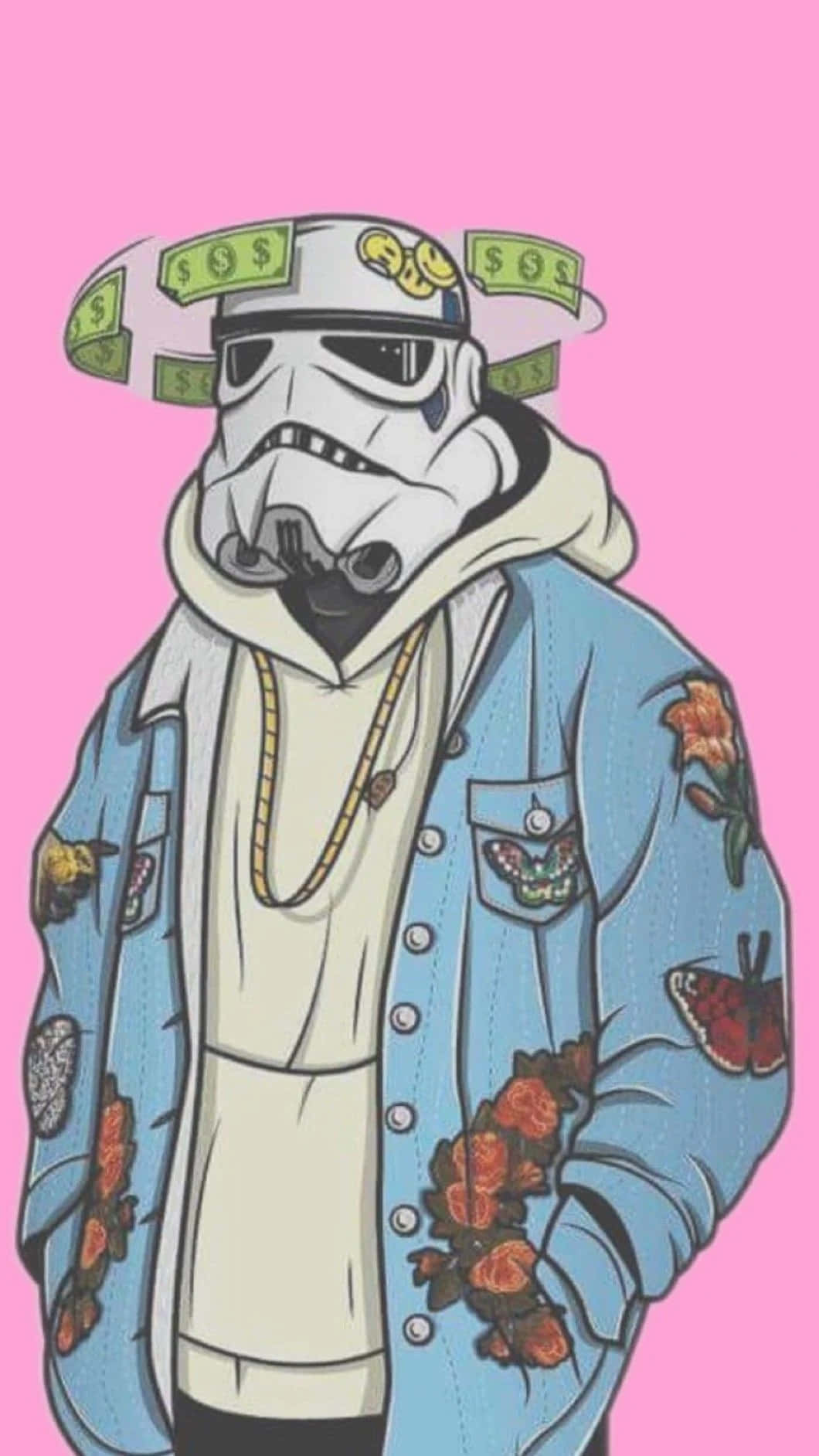 Dope Phone Stormtrooper Streetwear Background