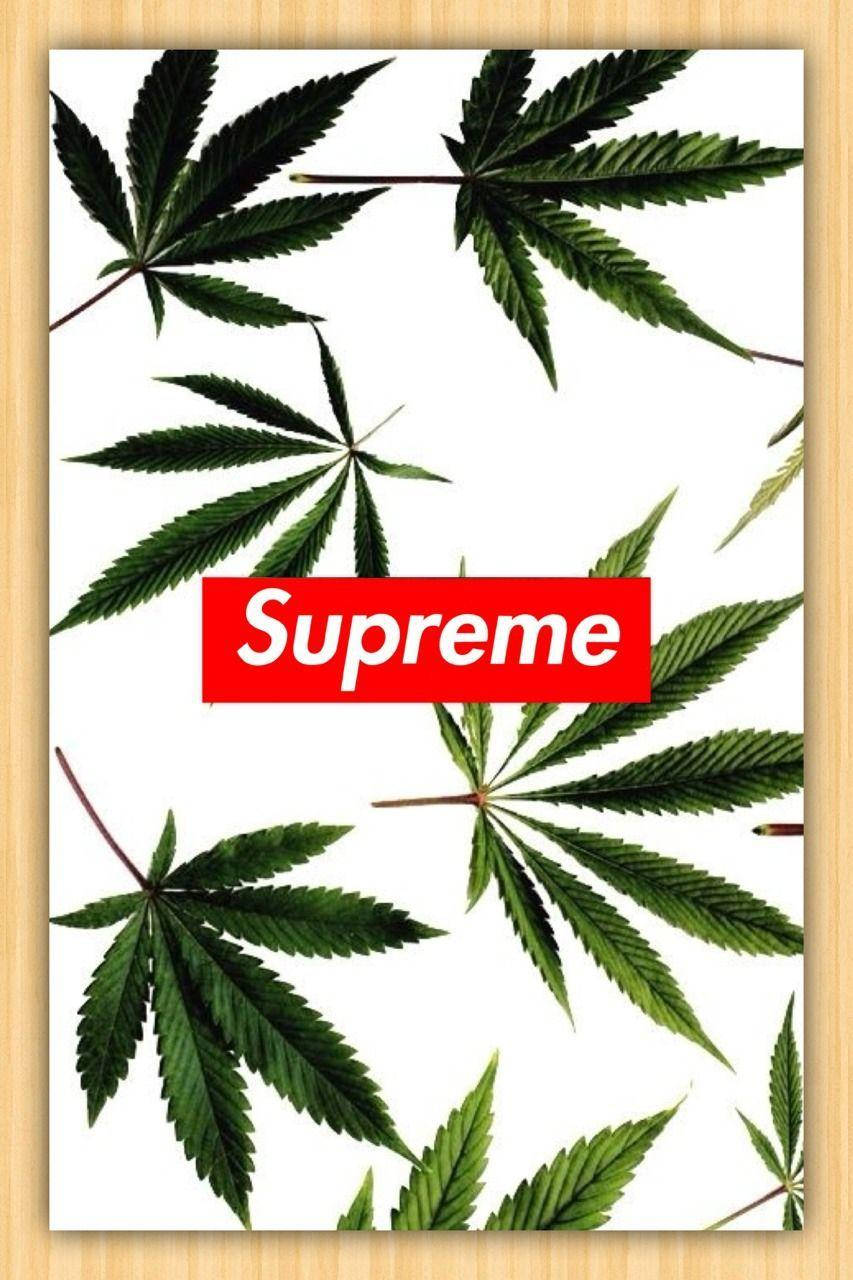 Dope Supreme Weed For Iphone Background