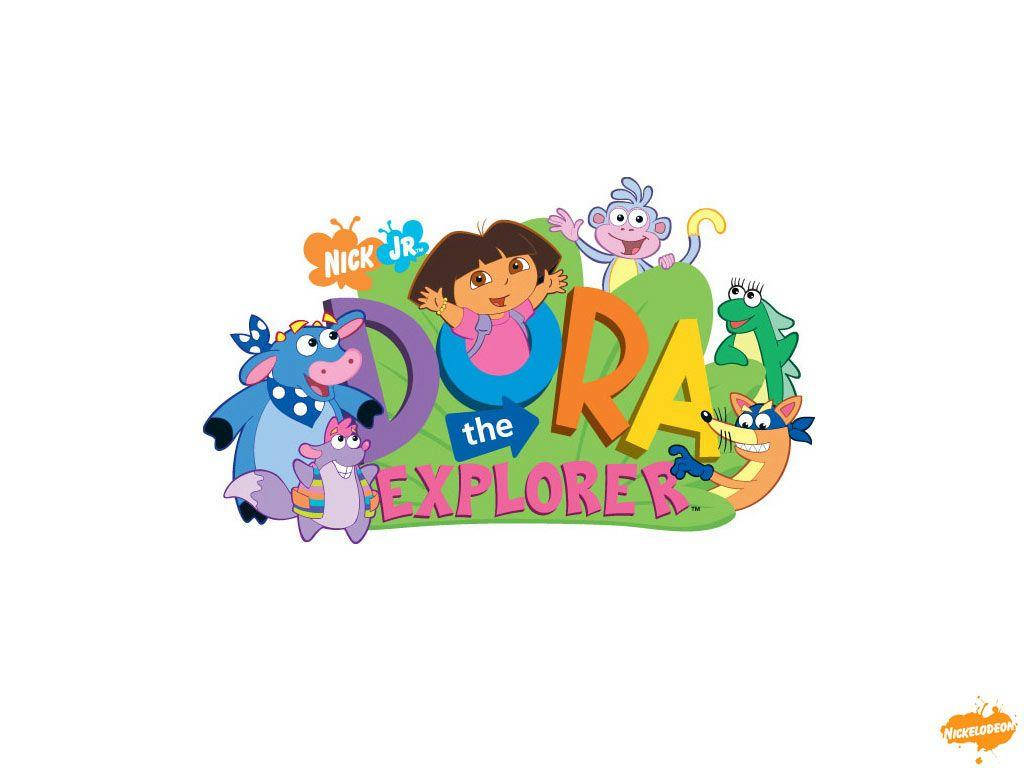 Dora The Explorer Friends Logo Background