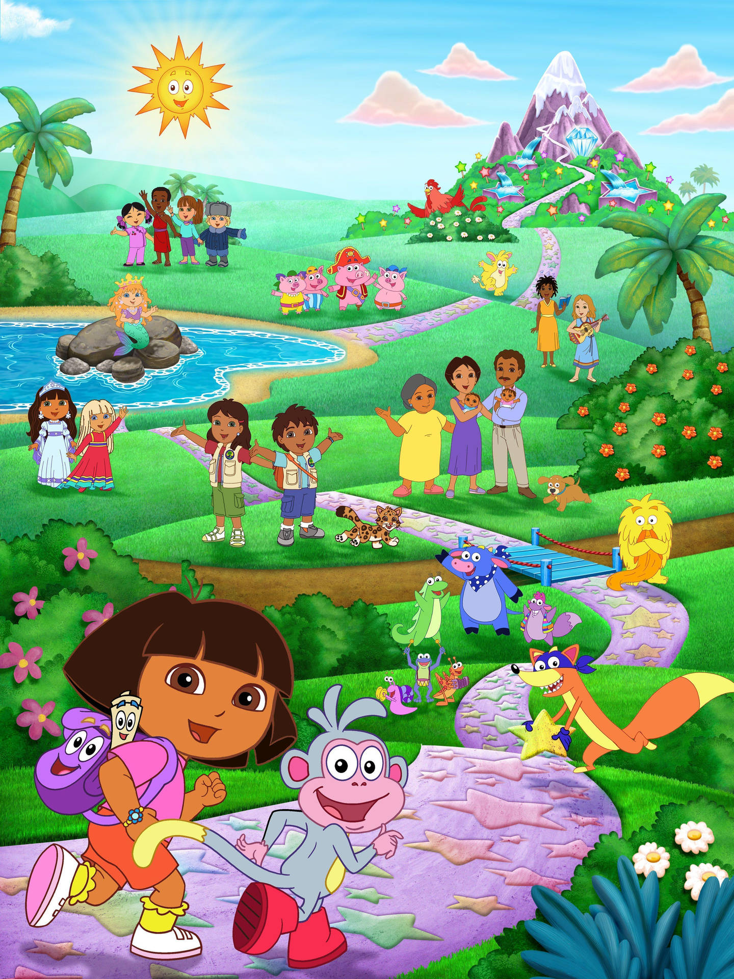 Dora The Explorer Full Cast Background