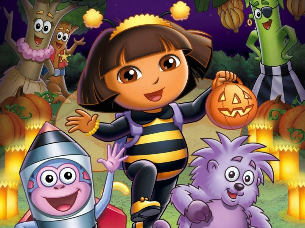 Dora The Explorer Halloween Parade Background