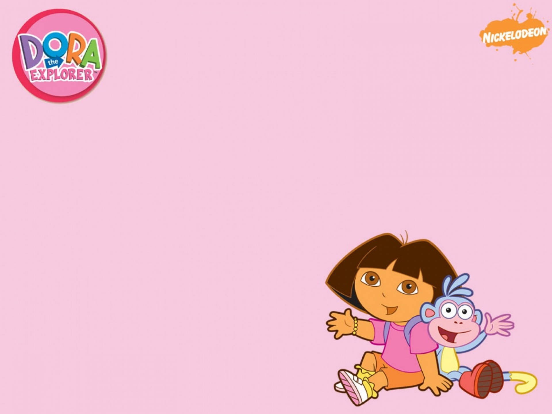 Dora The Explorer Pink Template