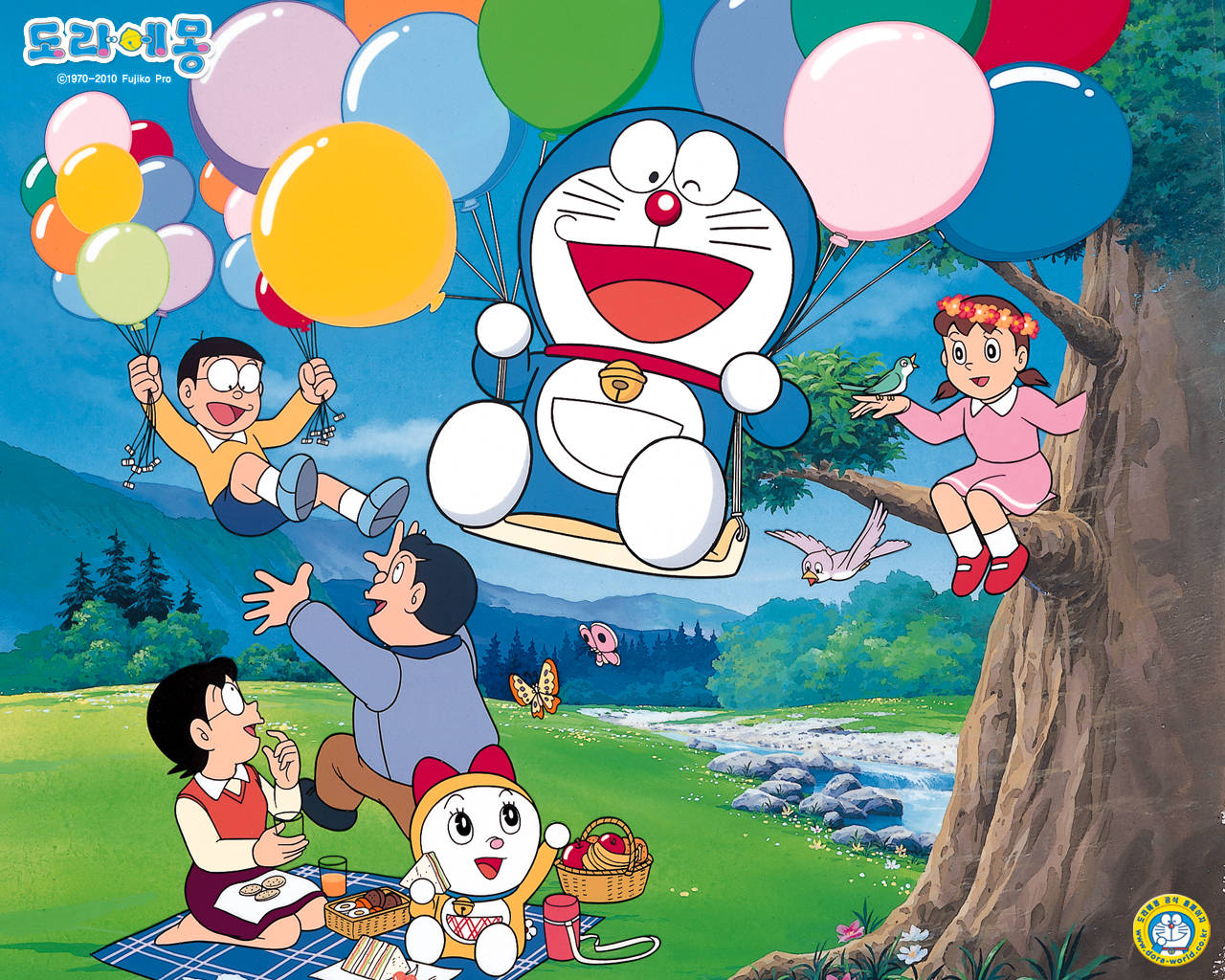 Doraemon And Friends In Forest