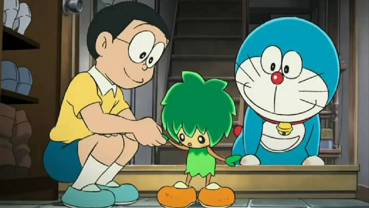 Doraemon And Nobita Green Plant