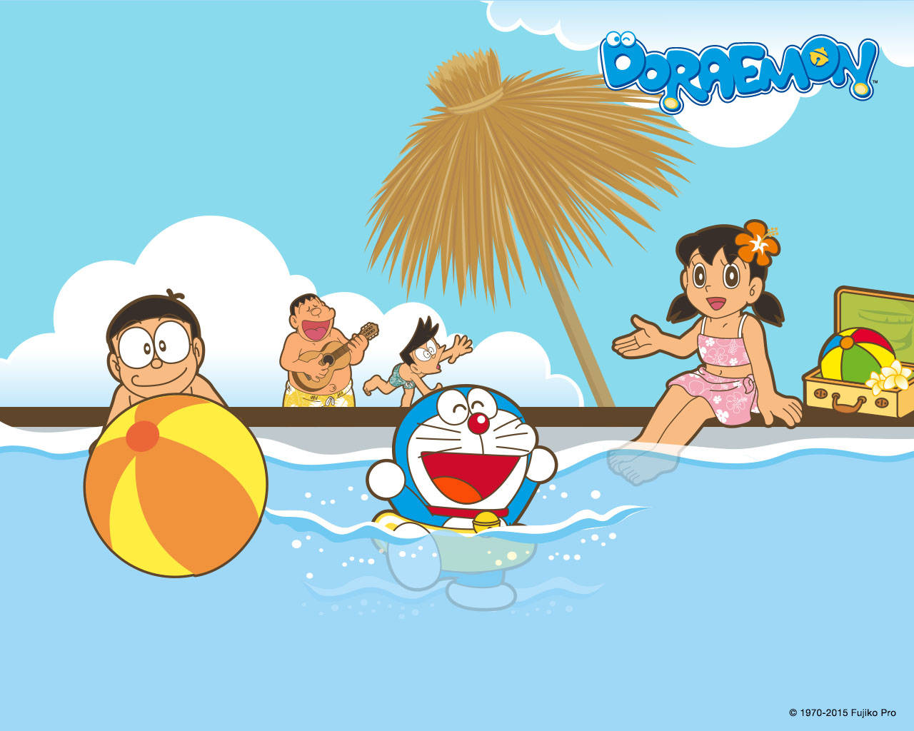 Doraemon And Nobita Summer Vacation Background