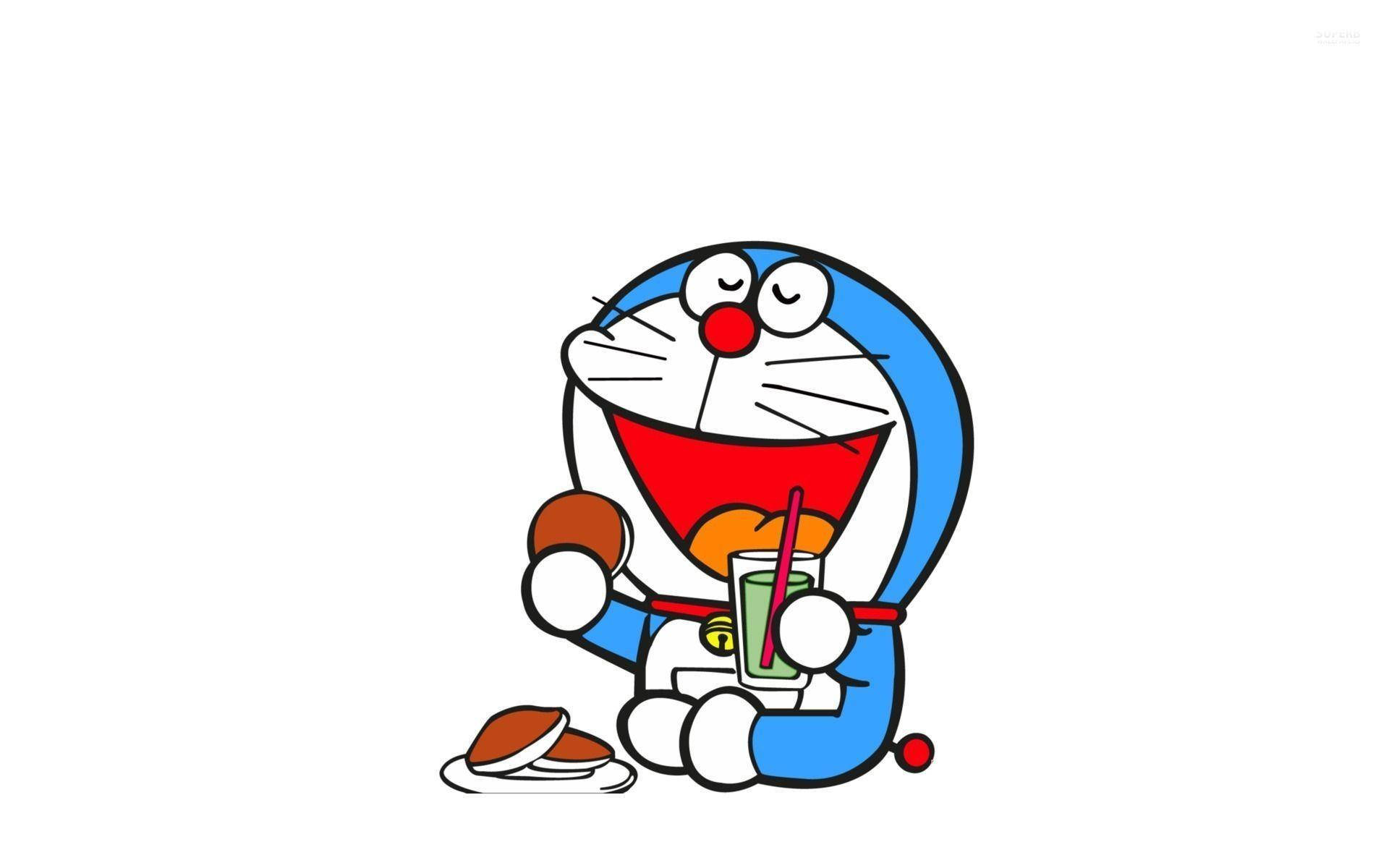 Doraemon Minimalist Art Background