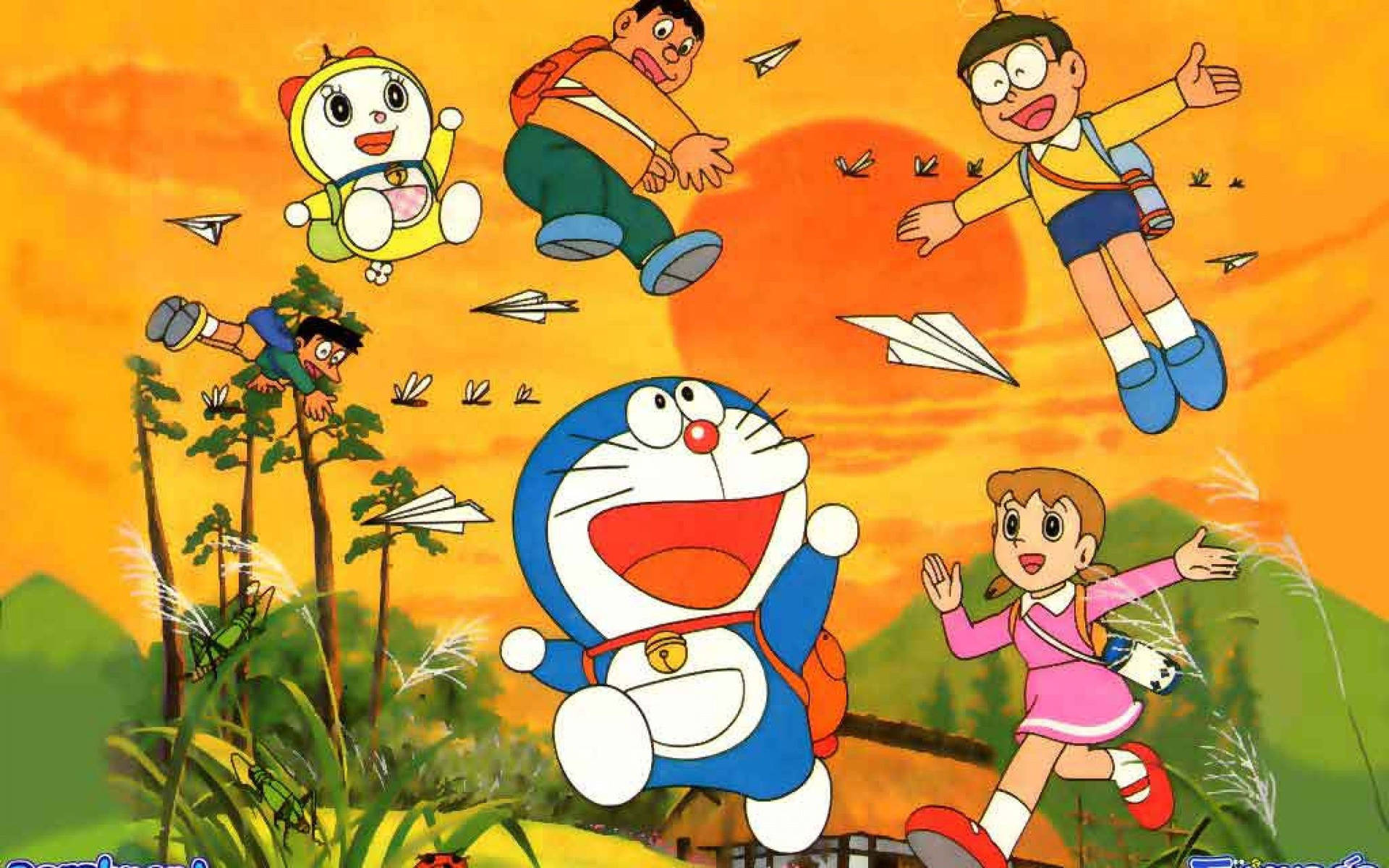 Doraemon On Sunset