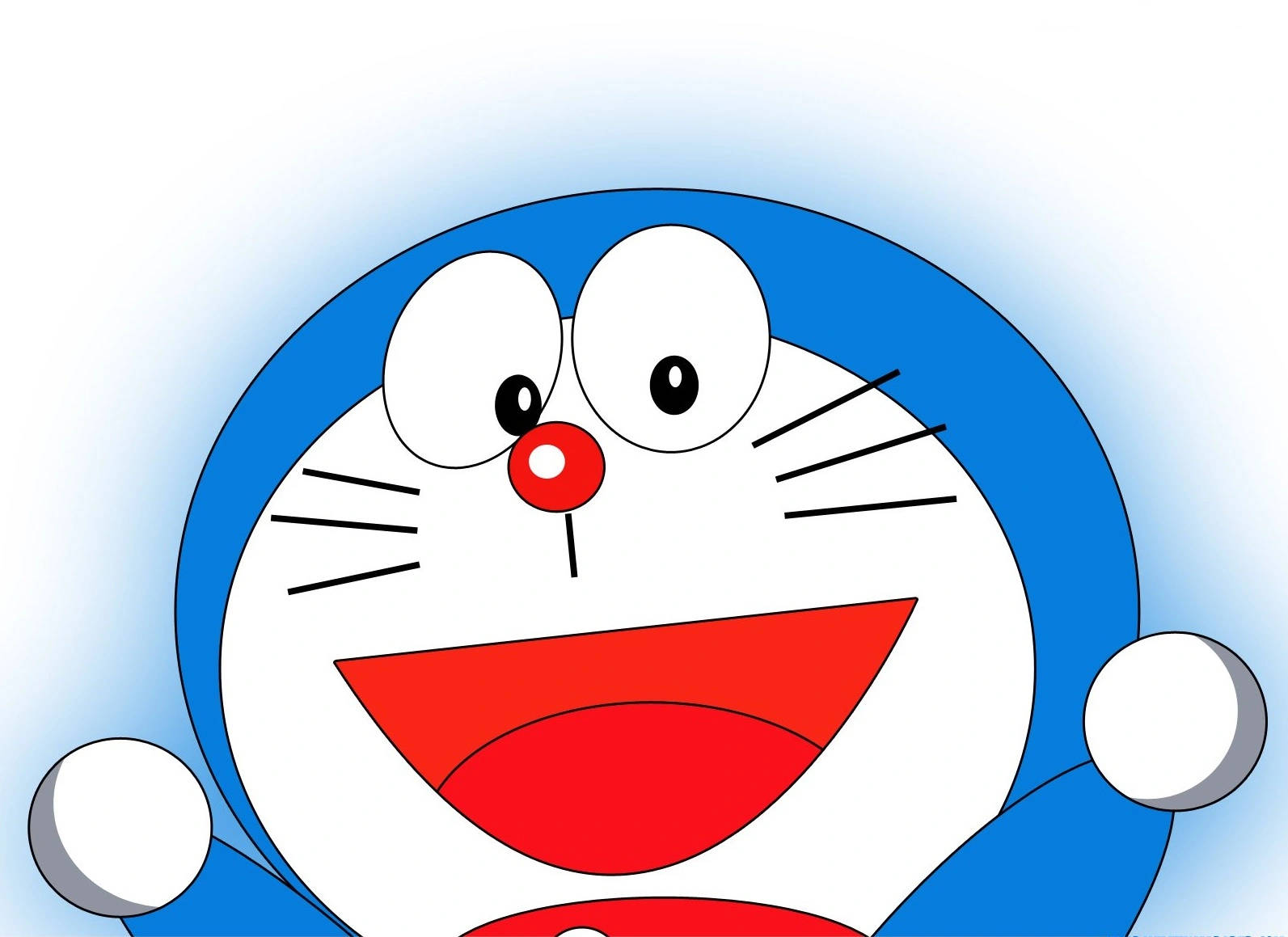 Doraemon Smiling Wide 4k Background