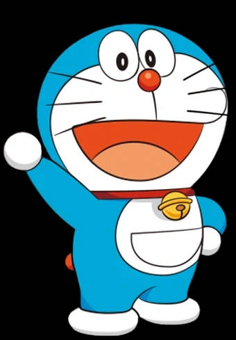 Doraemon Waving Hand 4k Background