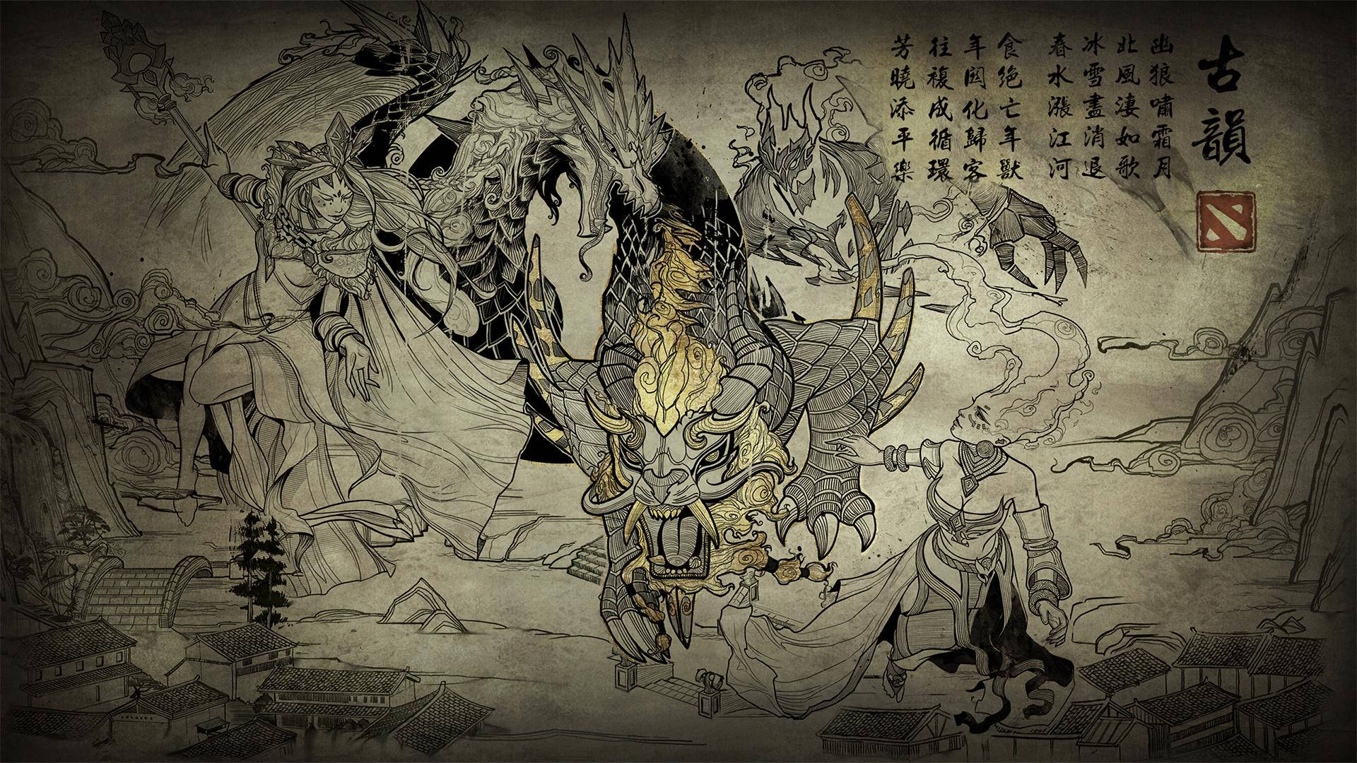 Dota 2 4k Dragon Knight Background