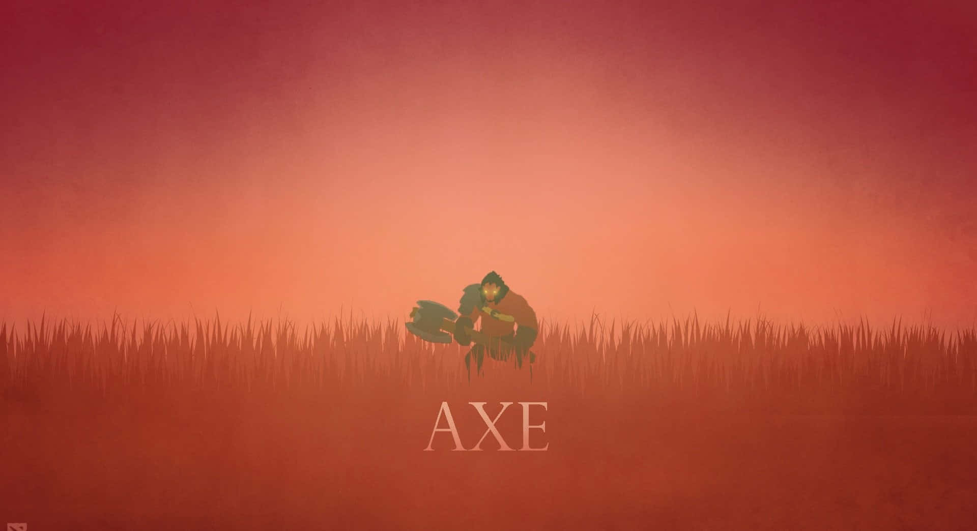 Dota 2 Axe Minimalist Art Background