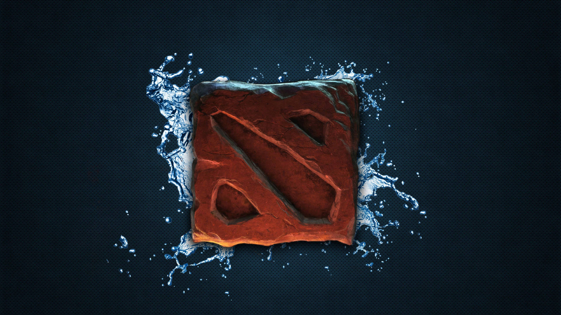 Dota 2 Brick Logo In Water Background
